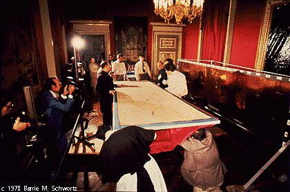 Unused piece of the shroud sample